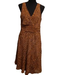 💕Beautiful Silk Animal Print Dress by Jones New York💕Size 12